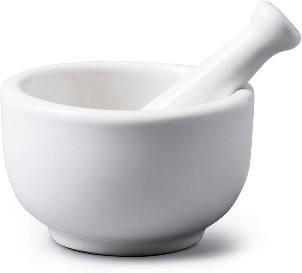 WM Bartleet & Sons Mini Mortar and Pestle Set Porcelain 7cm