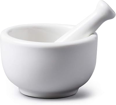 WM Bartleet & Sons Mini Mortar and Pestle Set Porcelain 7cm