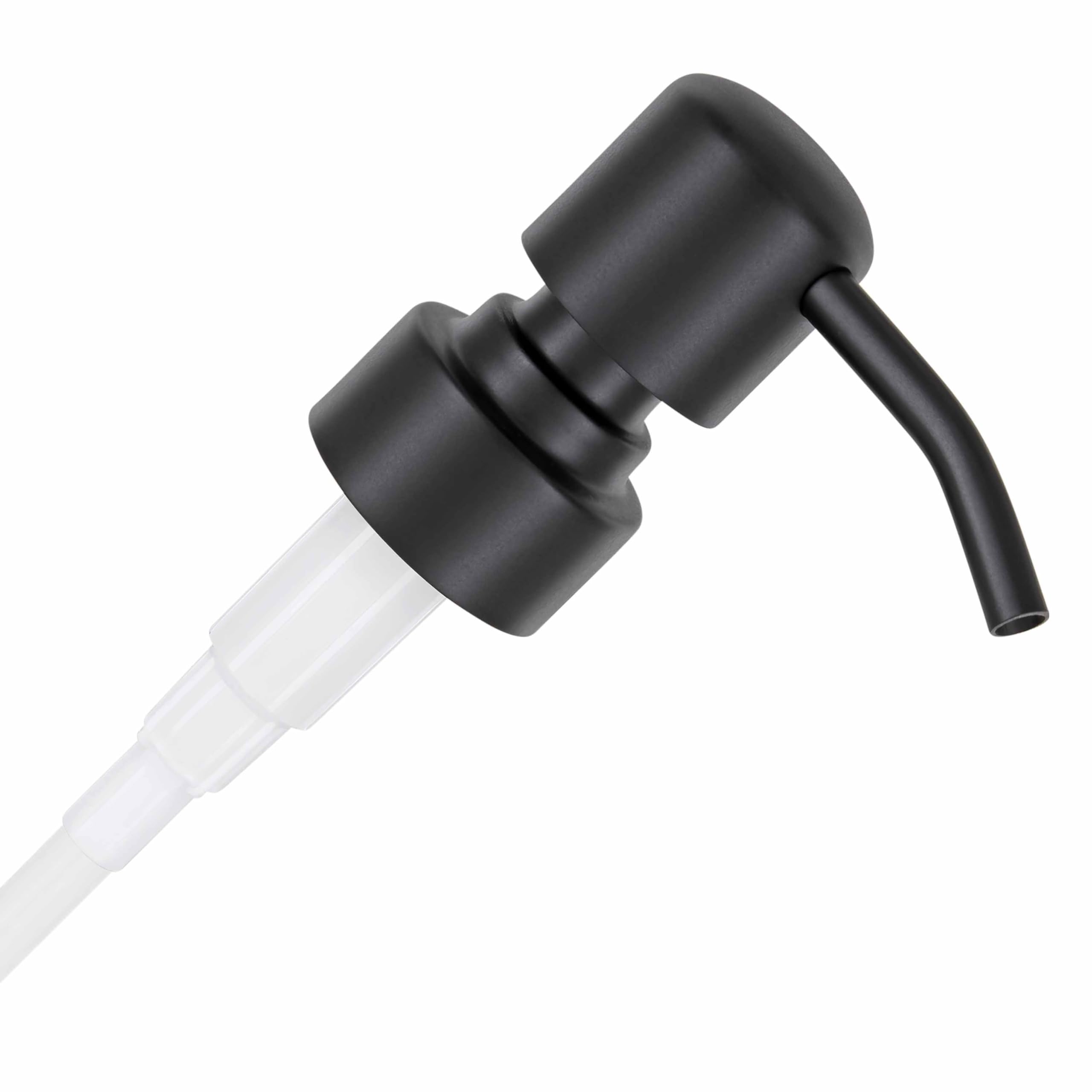 ALTGLAS Soap Dispenser Pump Head 'Zagreb' - Spare Replacement for Standard Neck Size - 26-28 mm Thread From Stainless Steel (Black) โ image 1