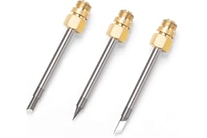 HANDSKIT 8W Soldering Iron Tip, 3-Piece USB Soldering Tips Set