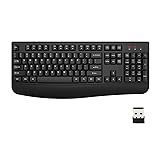 EDJO Wireless Keyboard, 2.4G Ergonomic Full Size