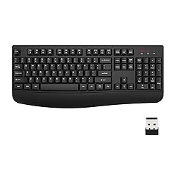 EDJO Wireless Keyboard, 2.4G Ergonomic Full Size