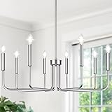 8-Light Farmhouse Chandelier for Dining Room