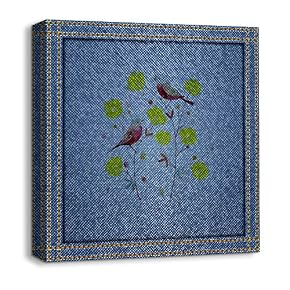 Canvas Wall Art Beautiful Jeans Fabric...