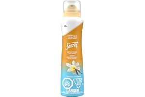 Secret Dry Spray Antiperspirant Deodorant, Vanilla and Argan Oil, 116g
