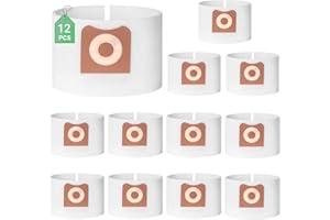 Zibopon VF3501 Dust Bags Replacement for Ridgid & Workshop 3-4.5 Gallon Vacuums, Dust Collection Filter Bags Part# 23738 VF35