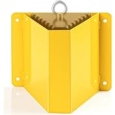 Outus 1 Pack Steel Truck Wheel Chock Holder for 10" x 9" x 6" Wheel Chocks | Fits Wheel Chocks up to 10 x 9 x 6 in, Wall-Mounted Steel Chock Holder for Trucks, Trailers, Garages, Work Vehicles, Yellow