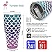 YIQIGO 30 oz. Double Wall Stainless Steel Vacuum Insulation Travel Mug Crystal Clear Lid Water Coffee Cup - Works Great for Ice Drink, Hot Beverage (mermaid)
