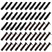 Crqes 50 Pcs Velvet Pen Pouch Sleeve Holder Single Pen Bag Case Pencil Bag,Black & Brown