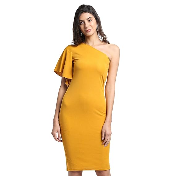 amazon one shoulder dress