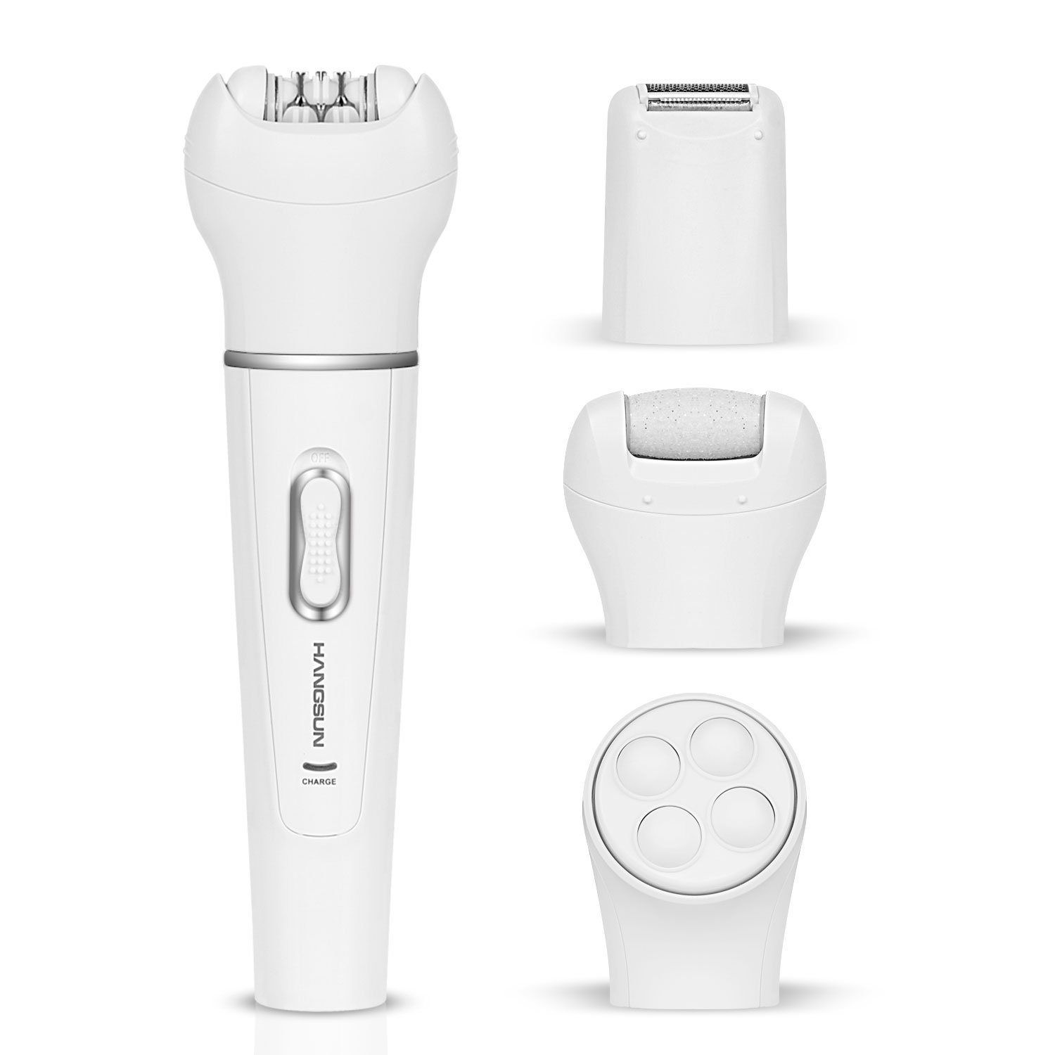 Hangsun Set Con Depiladora Eléctrica y Masajeador Facial Afeitadora Eléctrica con Aparato