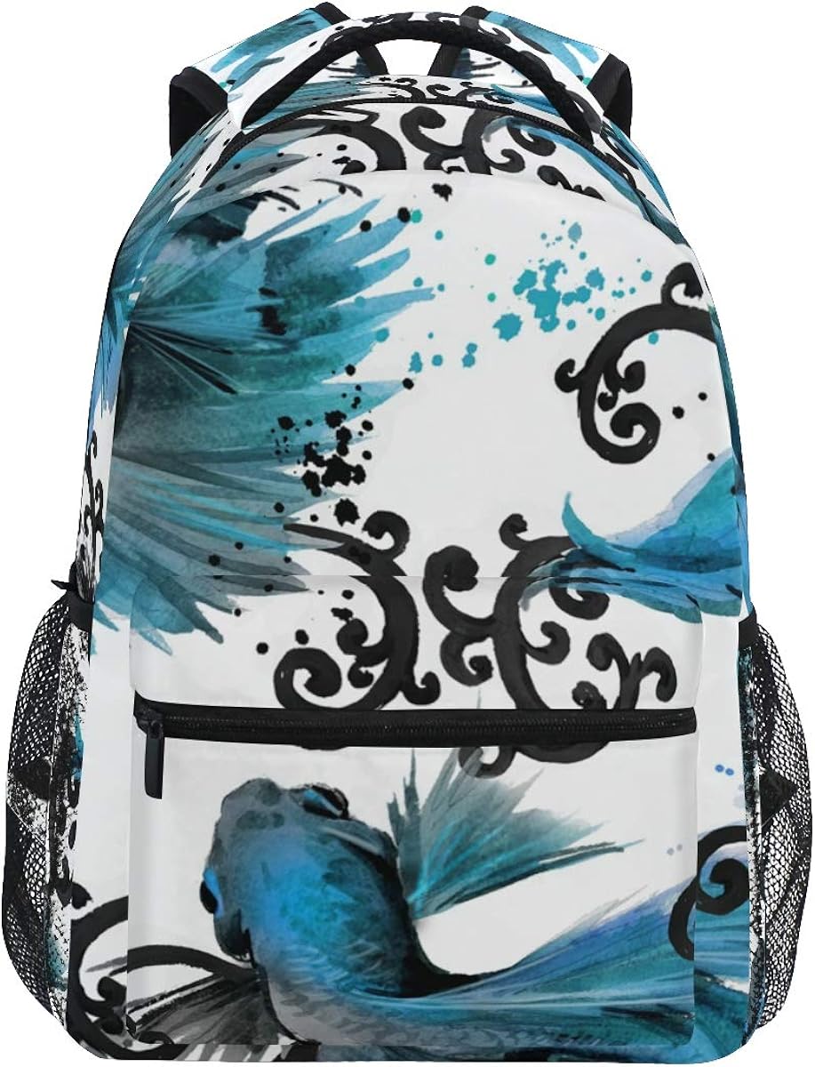 Betta Fish Backpack Girl Backpacks for School Elementary Cute Bookbags