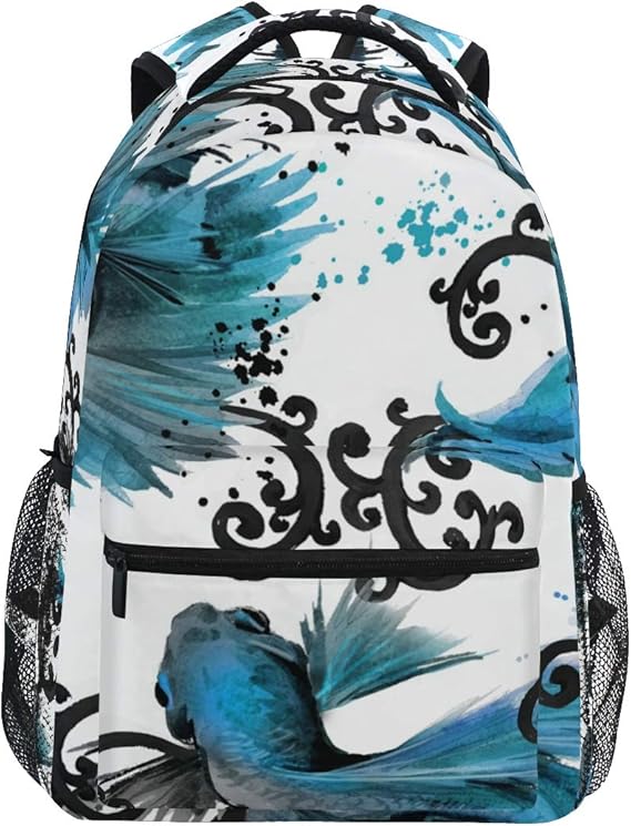 Betta Fish Backpack Girl Backpacks for School Elementary Cute Bookbags