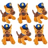 HAPPY DEALS ~ Plush Police Dogs | 12 Pc | 7 Inch | Law Enforcement Party Favors for Kids