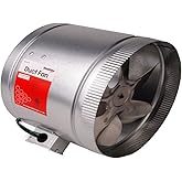 DiversiTech 625-AF10 Duct Fan, HVAC Exhaust Ventilation, Improved Airflow, Temperature Regulation, Easy Installation,10&rdquo;, 650 CFM, 60W