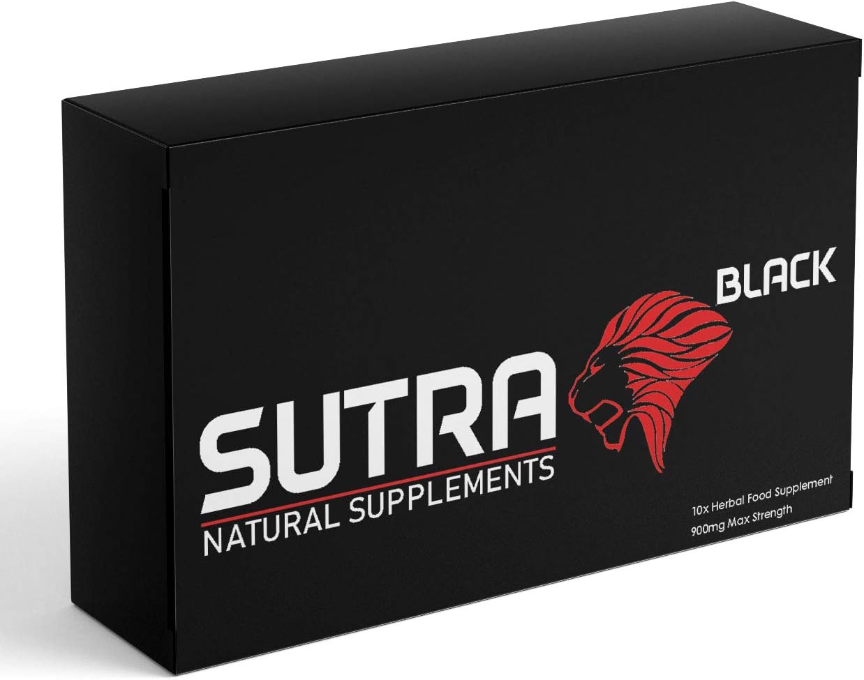 Sutra Black - 10 Capsule Pack - Natural Food Supplement for Men - Ginseng Capsules, 10 count (Pack of 1)