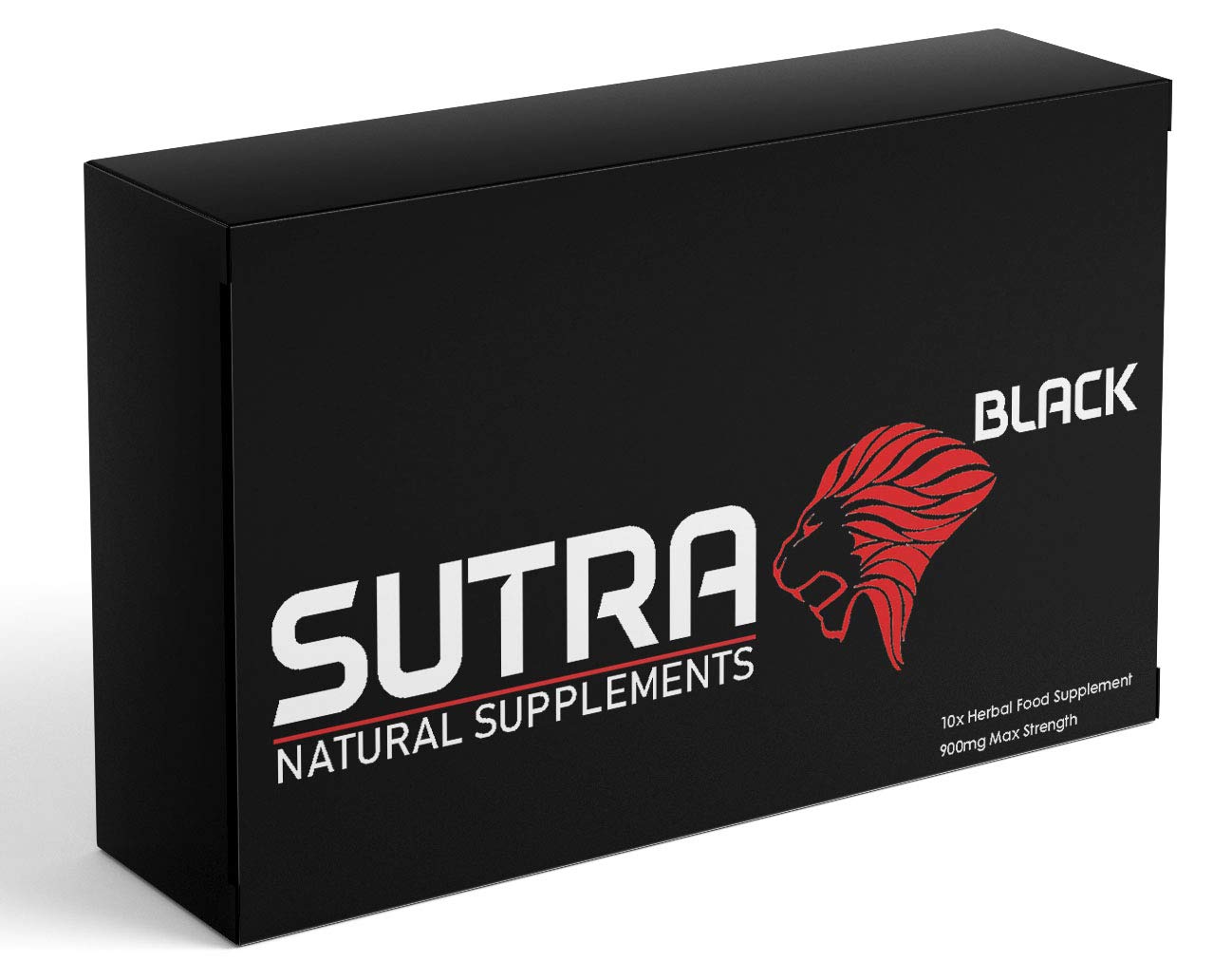 Sutra Black - 10 Capsule Pack - Natural Food Supplement for Men - Ginseng Capsules