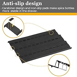 Famhap Spice Drawer Organizer, 36PCS Interlocking