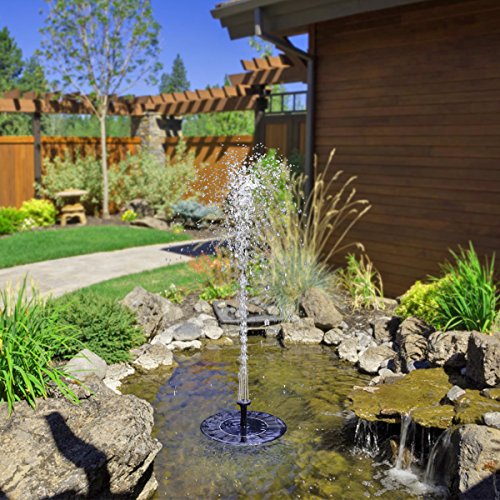 SOARAISE Solar Fountain, Solar Powered Bird Bath Fountain Water Pump for Outdoor Garden, Pond, Pool - Thumbnail 2
