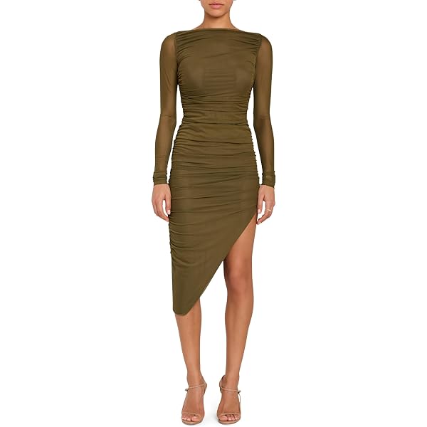 Amanda Uprichard, Muse Dress, Black, Large at Amazon Women's Clothing store