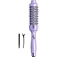 Wavytalk Thermal Brush, 1.5 Inch Blowout Express Ionic Heated Round Brush Creates Blowout Look Effortlessly Achieves Gorgeous Curls, Dual Voltage (Purple)