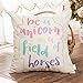 Fahrendom Pastel Nursery Décor Be a Unicorn in a Field of Horses Motivational Sign Inspirational Quote Decoration Cotton Linen Home Decorative Throw Pillow Case Cushion Cover for Sofa Couch 18 x 18 In