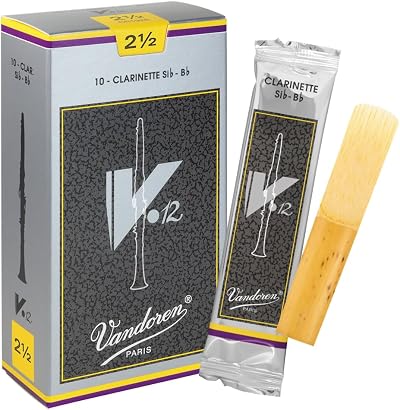 Vandoren V12 Bb Clarinet Reeds Box of 10 Strength 2.5