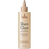 Billie Shave Glaze Shave Oil, Coco Villa, 8 oz | Grippy oil-to-milk formula, Mess-free drizzle application, Prevents shaving irritation and bumps, Sweet vanilla coconut scent