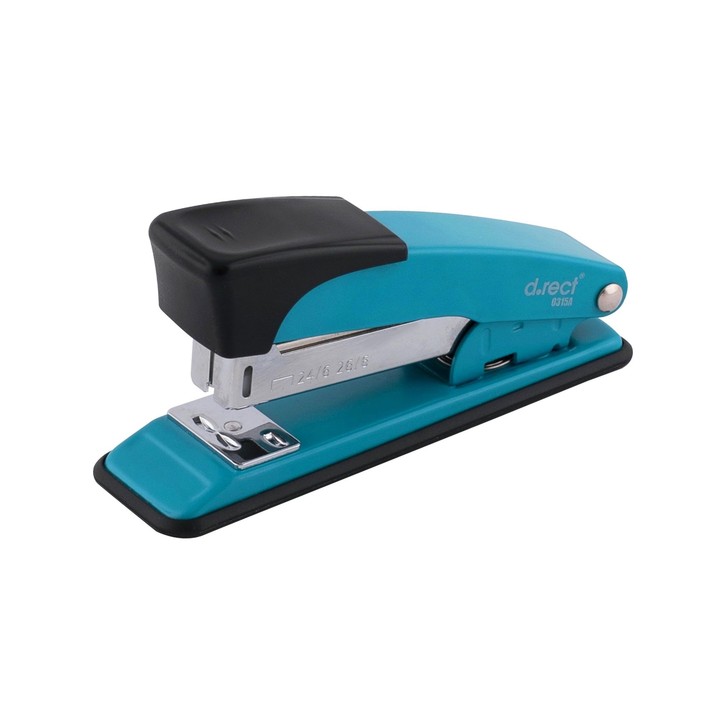 D.RECT 315A Metal Stapler | Stapler 30 Sheets | Perfect for Office or Home | Ideal for Organizing Documents Staple Gun for Office, Grey and Black (7011)