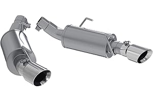 MBRP S7200AL Aluminized Steel Axle-Back Exhaust System Dual Rear Exit, Fits Ford Mustang 2005-2010, Stainless Steel Tip, 2.5 