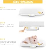 MINDPET-MED Digital Pet Scale 30kg/66lbs Precision 0.08oz for Pets & Infants view 5