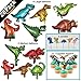 WAREHOUSEDEALS Set Dinosaurs Balloons + Candles + Toppers Cupcake Decorative Party Set 28pcs