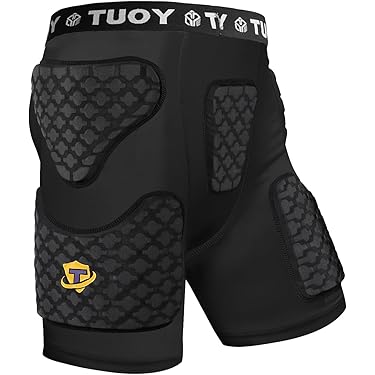 DGXINJUN Men's Padded Compression Shorts - Hip And Ghana