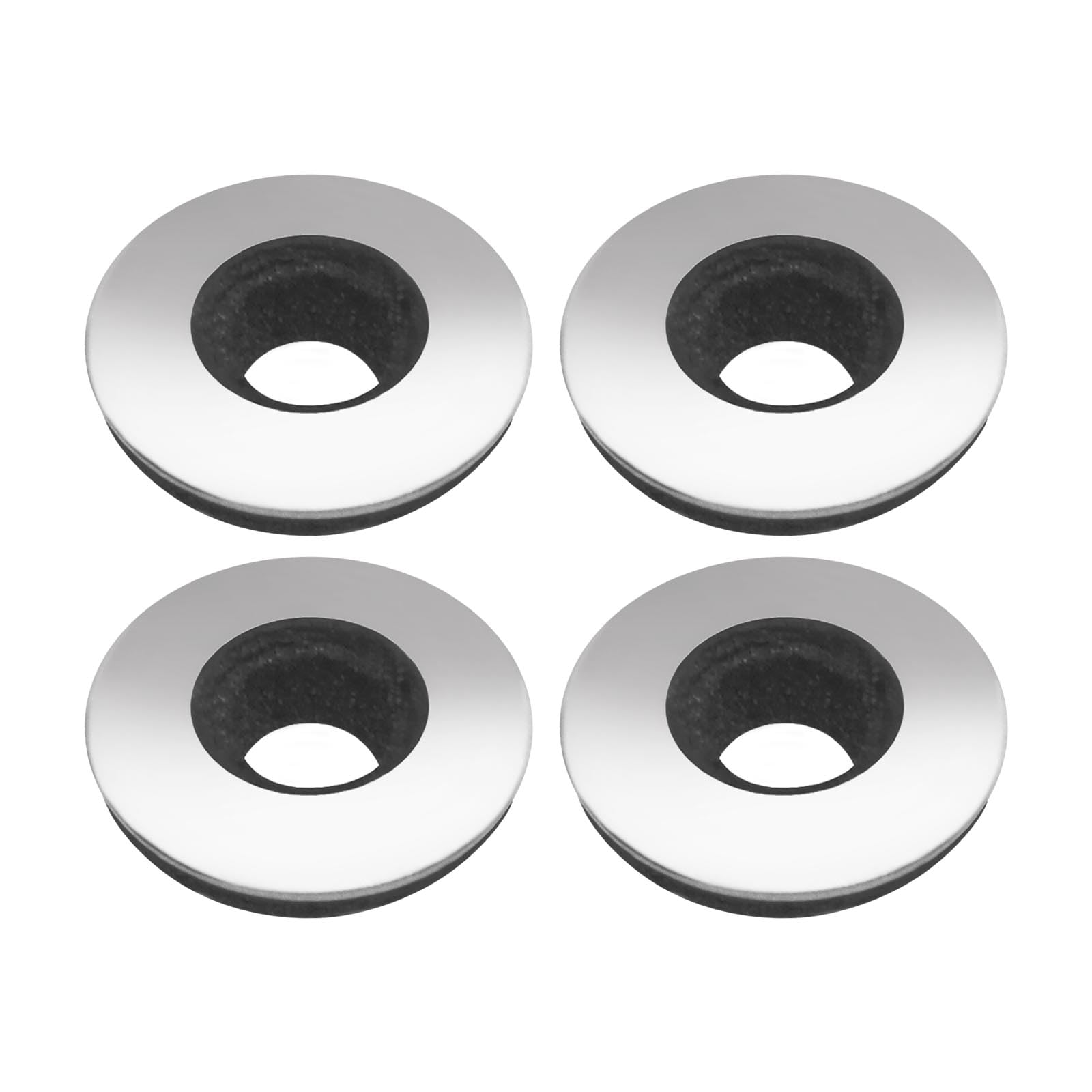 SG Store 100Pcs Sealing Washers 304 Stainless Steel Neoprene EPDM Bonded Sealing Gasket Composite Sealing Washers for Self Drilling Screws,16mm OD, 6.3mm ID, 2.5mm Thickness