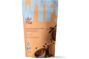 WHAT THE FLOUR Gluten Free Pumpkin Spice Muffin Baking Mix, Vegan Friendly Cake Mix, Healthy Breakfast Sweet Treats, Bakes 12