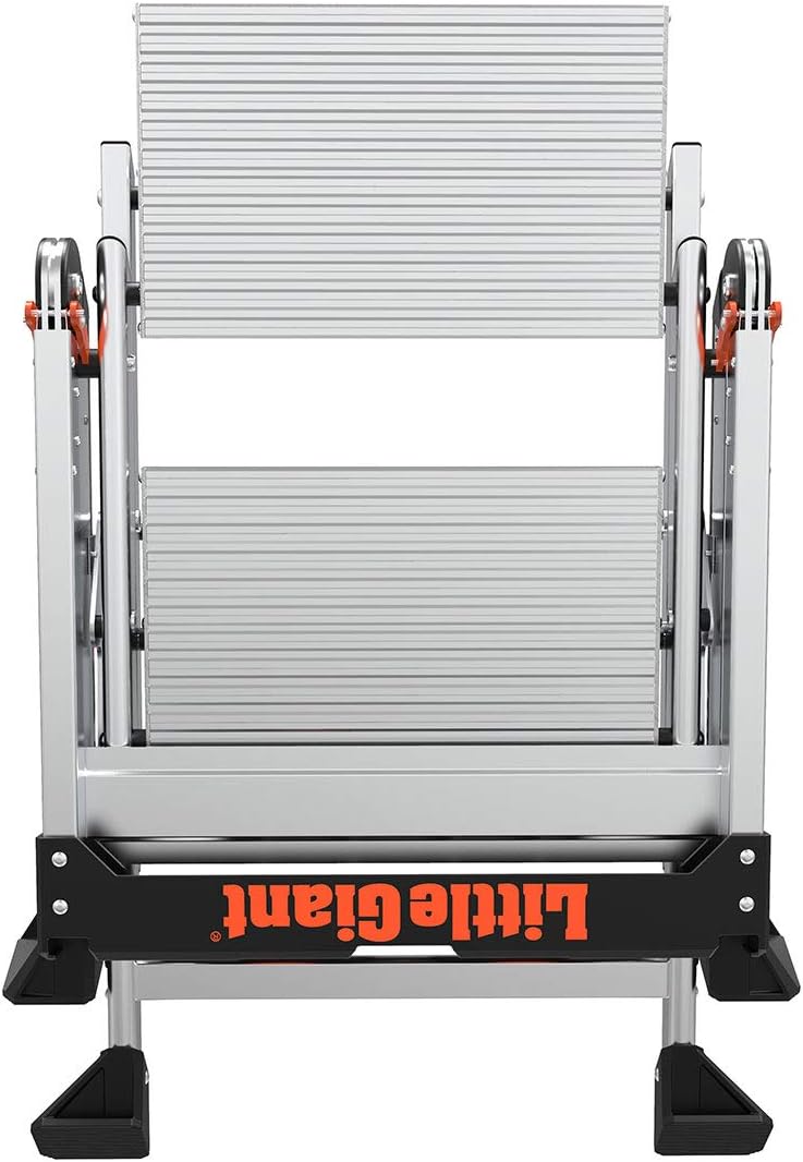 Little Giant Ladders, Jumbo Step, 2-Step, 2 foot, Step Stool, Aluminum, Type 1AA, 375 lbs weight rating, (11902) - - 