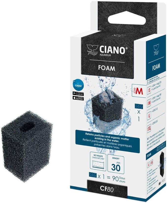 Ciano AQUARIUM FILTER MEDIA FOAM M/CF80 X 1 Amazon.co.uk Pet Supplies