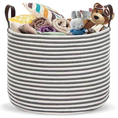 Belvedere Storage Basket - Premium, High Quality Large Heavy Duty Rope Basket, Jumbo Size for Laundry, No Slumping…