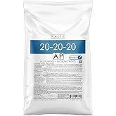 KALIX 20-20-20 Water-Soluble Fertilizer | High-Efficiency NPK Blend with Chelated Micronutrients | Balanced Plant Food for Vegetables, Flowers, and Crops | Soil and Drip Feed Use &ndash; 25lb Bag