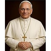 GIFTSFARM Pope Leo XIV Portrait Wall Art 8x10 Inch, Catholic Religious Decor Print, Holy Father Picture Gifts for Her Him