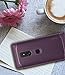 Ringke Onyx Compatible with Xperia XZ2 Case Brushed Metal Design Flexible & Slim Dynamic Stroked Line Pattern Durable Anti Slip Impact for Sony Xperia XZ 2 - Lilac Purple