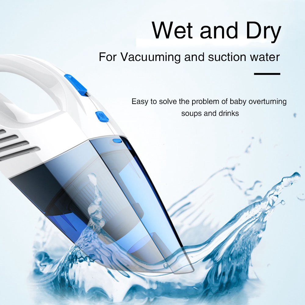 Wivarra Aspirateur à Main Aspirateur Sans Fil Rechargeable Batterie 2500mAh 120W Charge Rapide avec une Puissante Aspiration Nettoyage Humide et Sec pour Maison Voiture