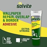 Solvite Overlap Border Adhesive Tube Ready-to-Use Wallpaper Seam Glue Edge view 6
