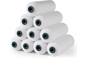 YiBaiBrush Foam Paint Roller Covers, Paint Roller 4 Inch, 10 Pack, Small Paint Roller, Mini Rollers for Painting, Foam Paint Roller Refills for Smooth Finishes on Walls, Cabinets, Doors