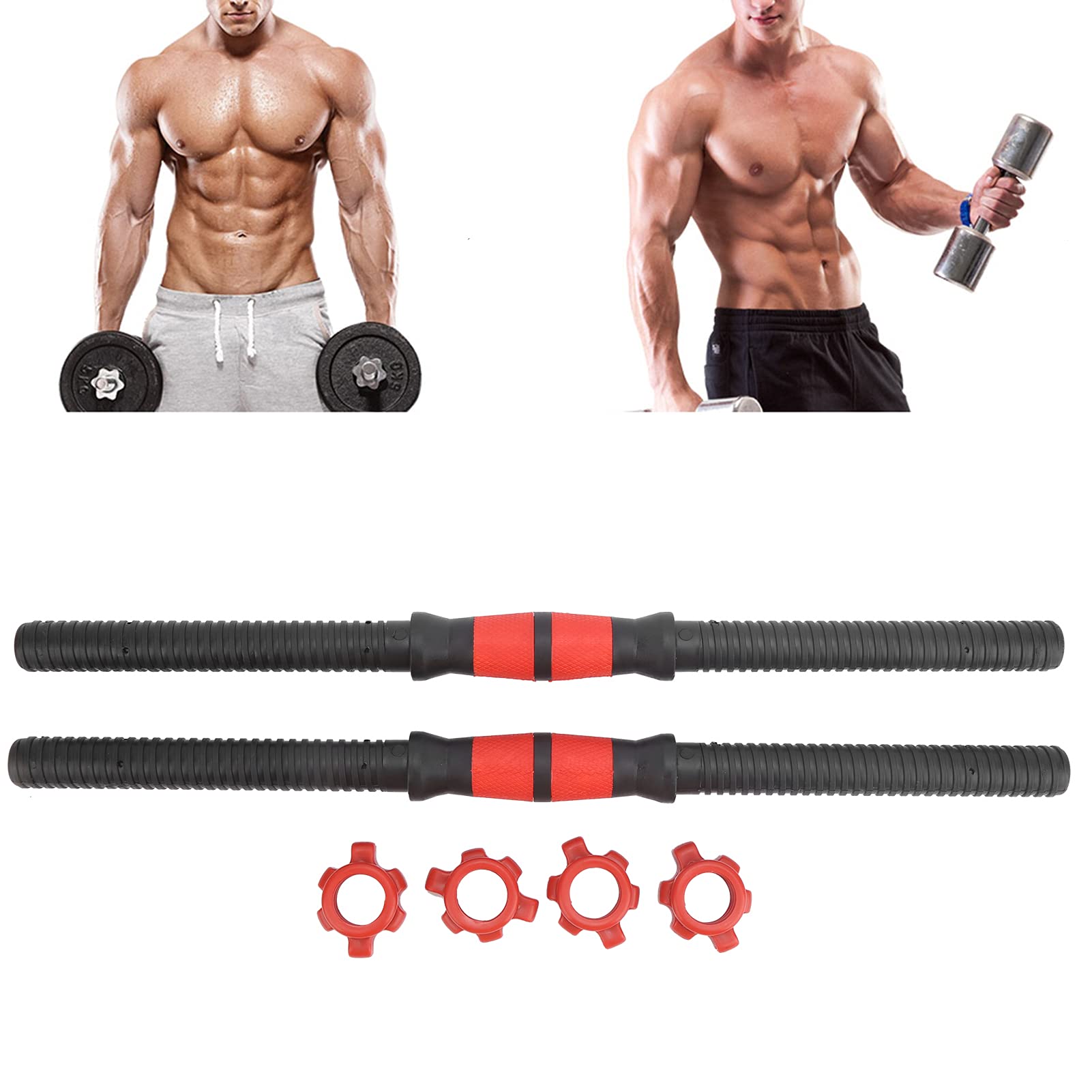 Dumbbell Bar, Dumbbell Handle, Weight Bars For Lifting, 50cm PP Plastic Weight Lifting Dumbbell Handles Used with Dumbbells for Various Warm‑up Exercises Adjustable Dumbbells