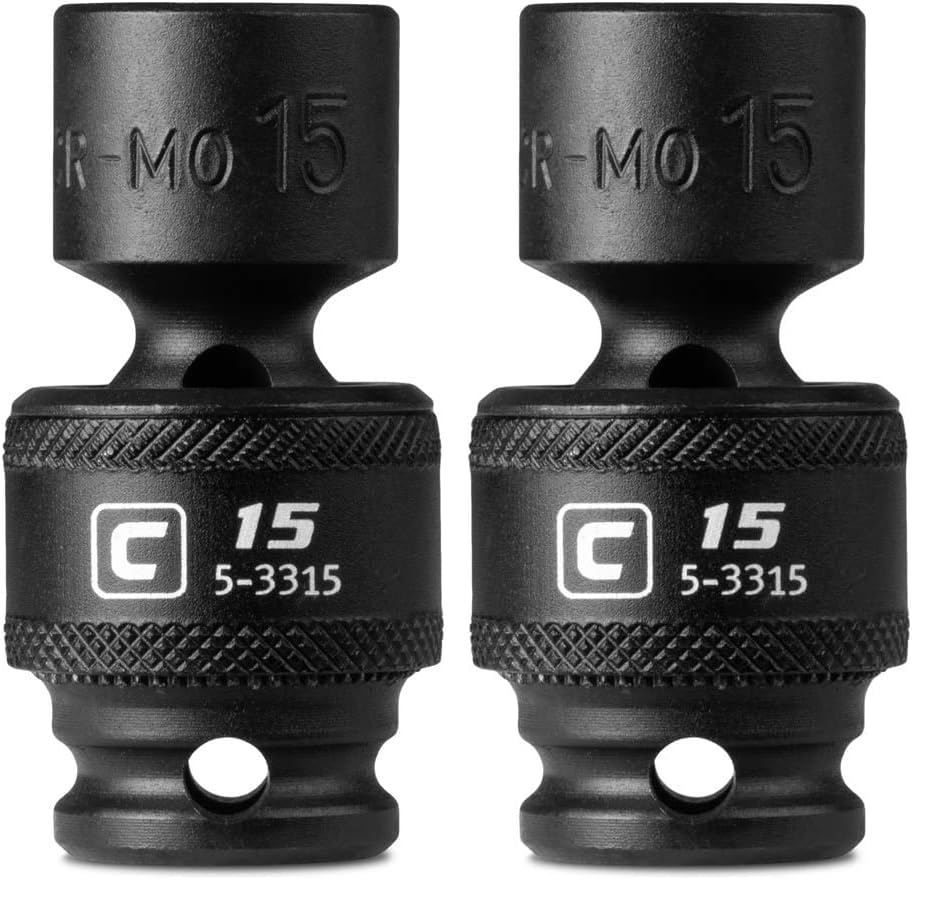 Capri Tools 516940 15 mm Universal Impact Socket, 3/8-Inch Drive, 6-Point, Metric (Pack of 2) Image