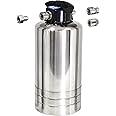 GoBluTech RV Water Softener, Stainless Steel Portable Water Softener, 10,000 Grain with Stainless Steel Garden Hose Quick Connects, RV Accessories Camper Vans and Travel Trailers - US Veteran Owned