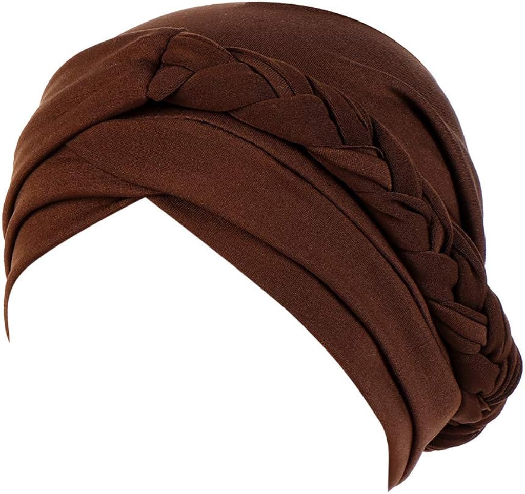 LENXH Solid Color Headscarf Hat Ladies Simple Headgear Autumn and Winter Warm Cotton Hat Casual Hat