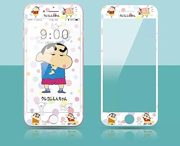 Amazon 即納 送料無料 可愛らしいクレヨンしんちゃんiphone９h強化
