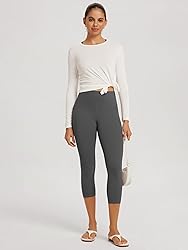 ODODOS Buttery Soft Lounge Yoga Capris for Women